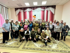 23 апреля показом музыкально-патриотического спектакля «Свет в окопах» в Доме-интернате для престарелых и инвалидов &quot;Пансионат г. Муром&quot; завершился совместный проект -  &quot;Ветеранам Победы&quot;.